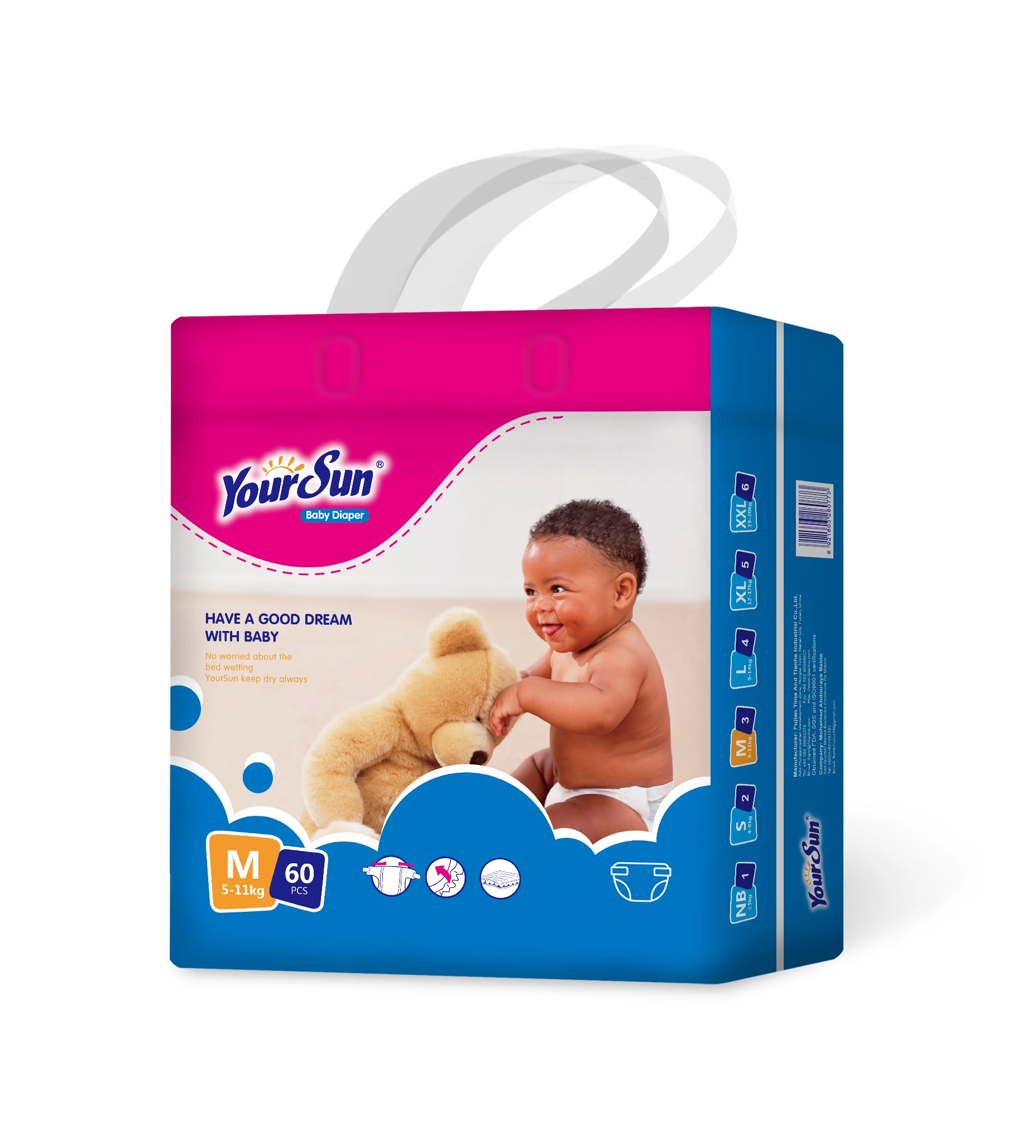 Hot Sell All Size Distributor Child Diaper Cheap Ecological Cloth Disposable Baby Diaper Pants For Baby Diaper