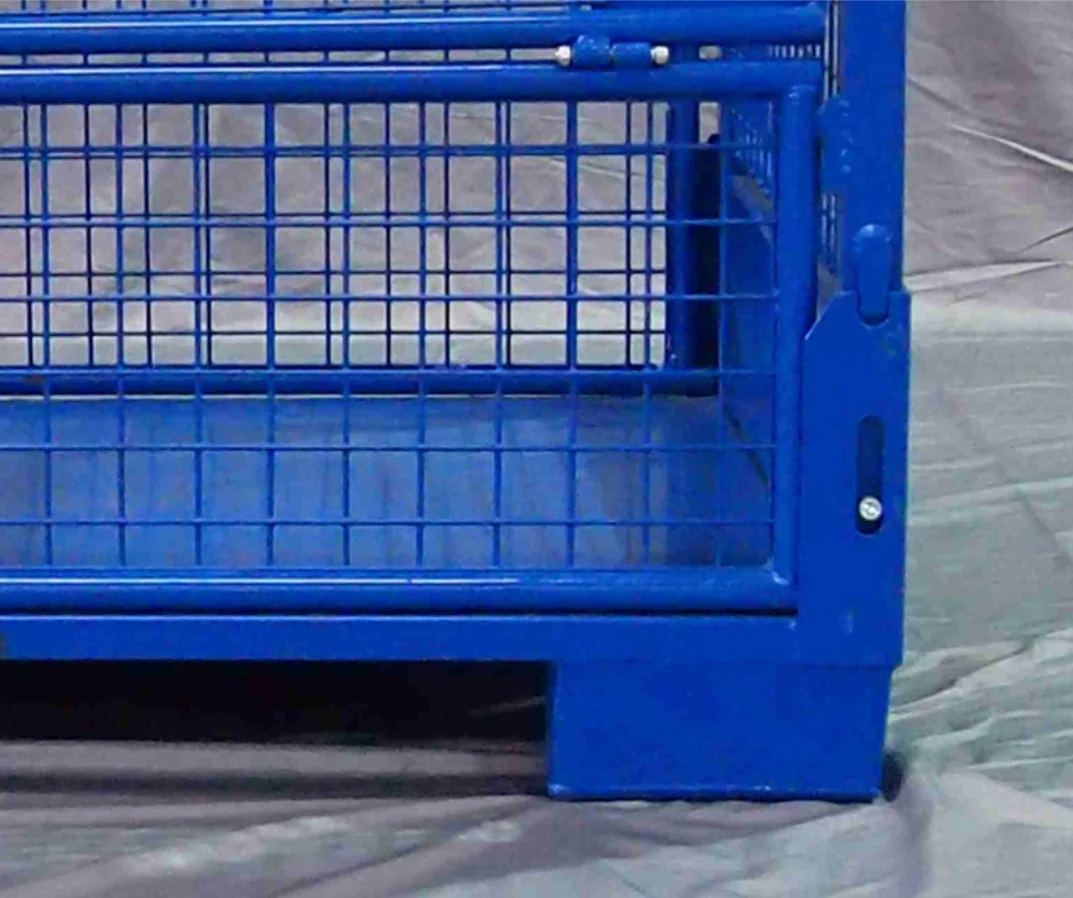 High Capacity Portable Mobile Low Price Rigid Logistics Wire Mesh Roll Cart