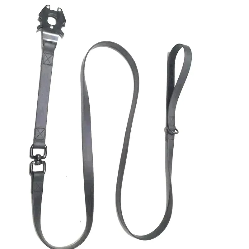 Factory Direct Sale 6FT Heavy Duty Waterproof PVC Webbing Coating Tactical Dog Leash With Frog Clip And Quick Release Connector