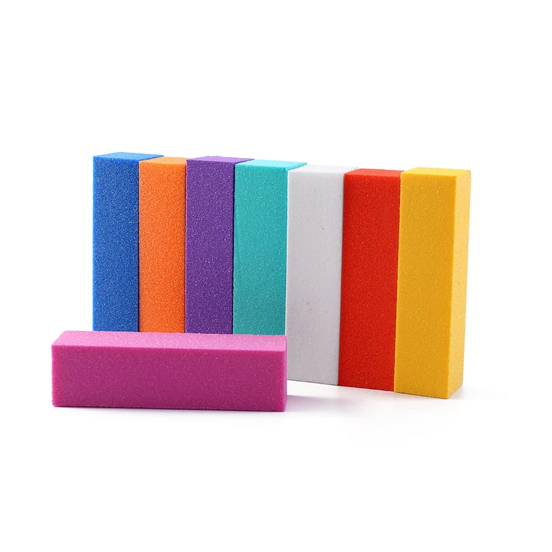 Factory Price Professional Manicure Tool 4 Sides Emery Sponge Nail File Buffer Block