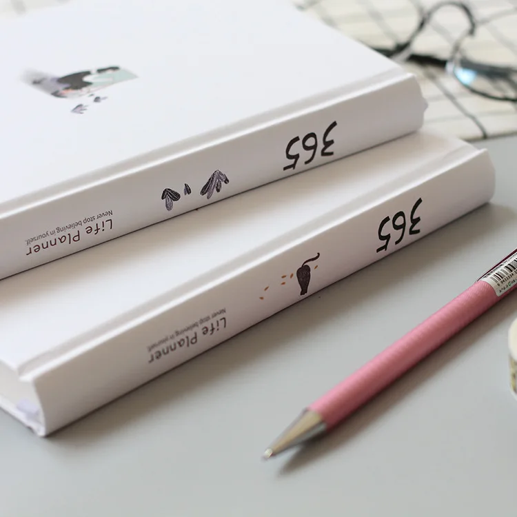 Hand Account Book Schedule Plan Book Hardcover Book Color Inner Page Notebook Notebooks