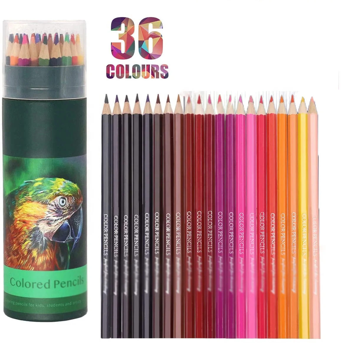 Профессиональные цветные карандаши для рисования, набор карандашей на масляной основе, водорастворимых, 36 шт.