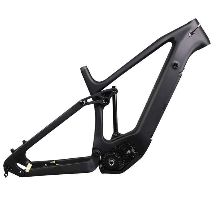 carbon   ebike  frame  full suspension ebike  frames with Bafang M600 battery motor