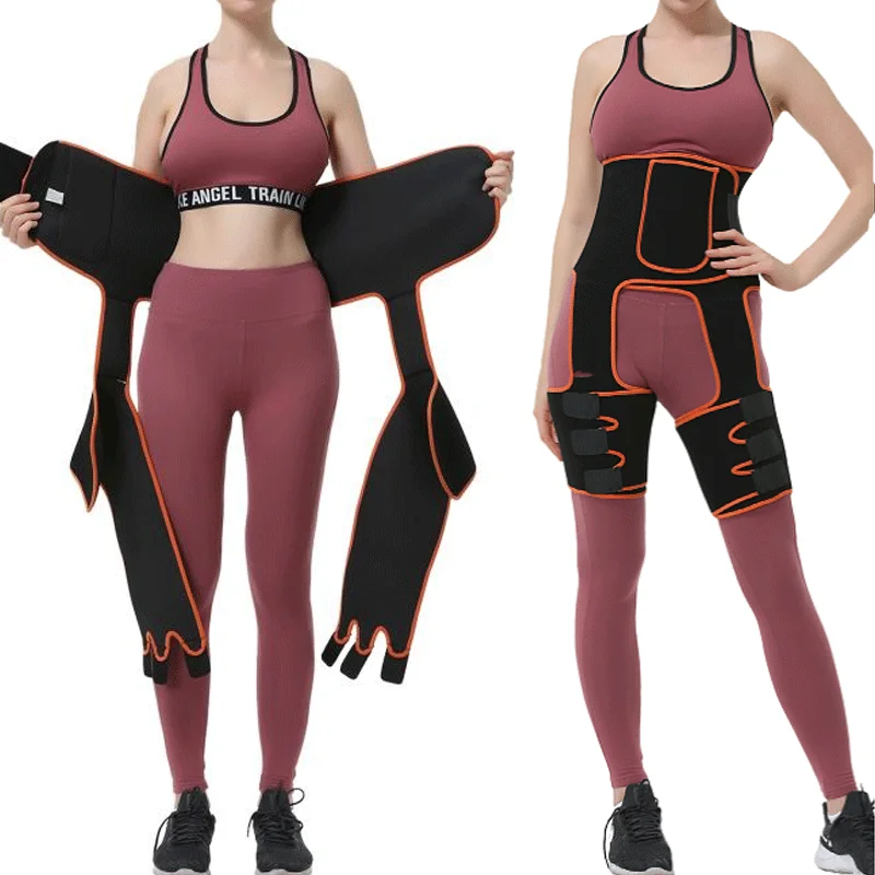 Slimming Underwear 3 In 1 Waist Trainer Pocket Thigh Eraser Trimmer Strap Leg Butt Lifter For Women