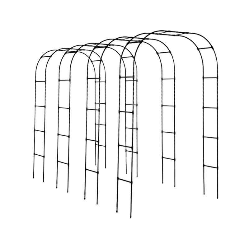 European Arch Flower Frame Best Selling Outdoor Simple Design   Plastic Garden Arch for Climbing Plants