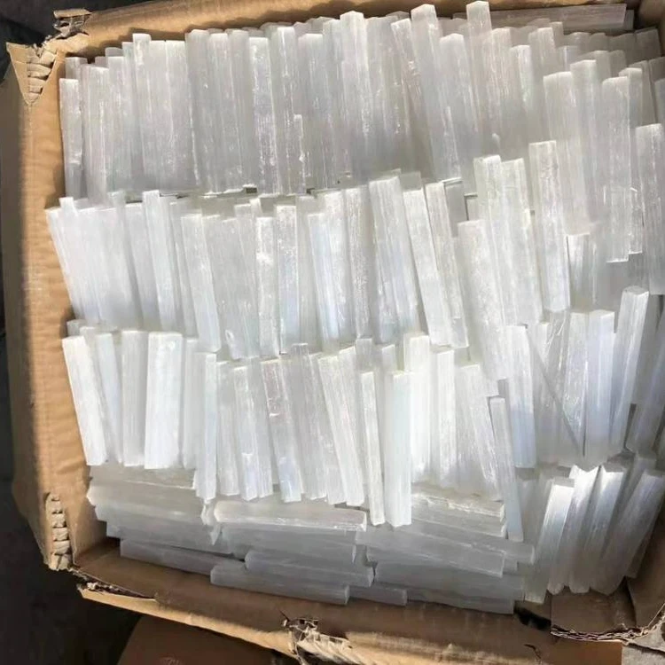 Wholesale Natural Selenite Reiki Stone Points Healing Raw White Gypsum Wand