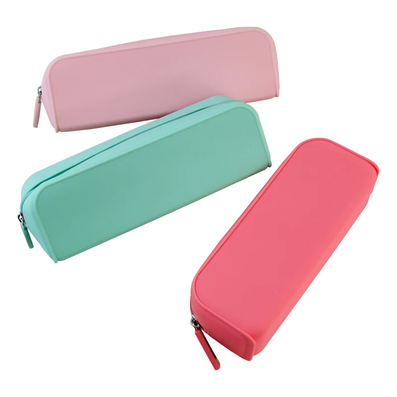 Custom Soft Silicone Pencil Case Cute Pencil Bag With Bigger Size