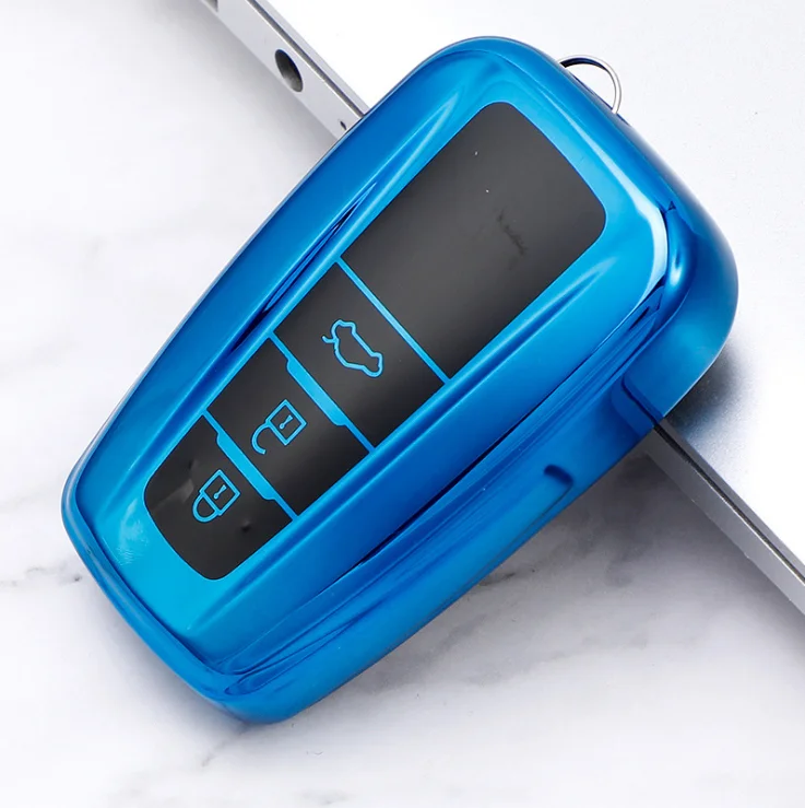 
Soft Tpu Car Key Fob Cover Cover Protect For Highlander Camry Carola Reiz Land Cruiser Crown Prado Am 