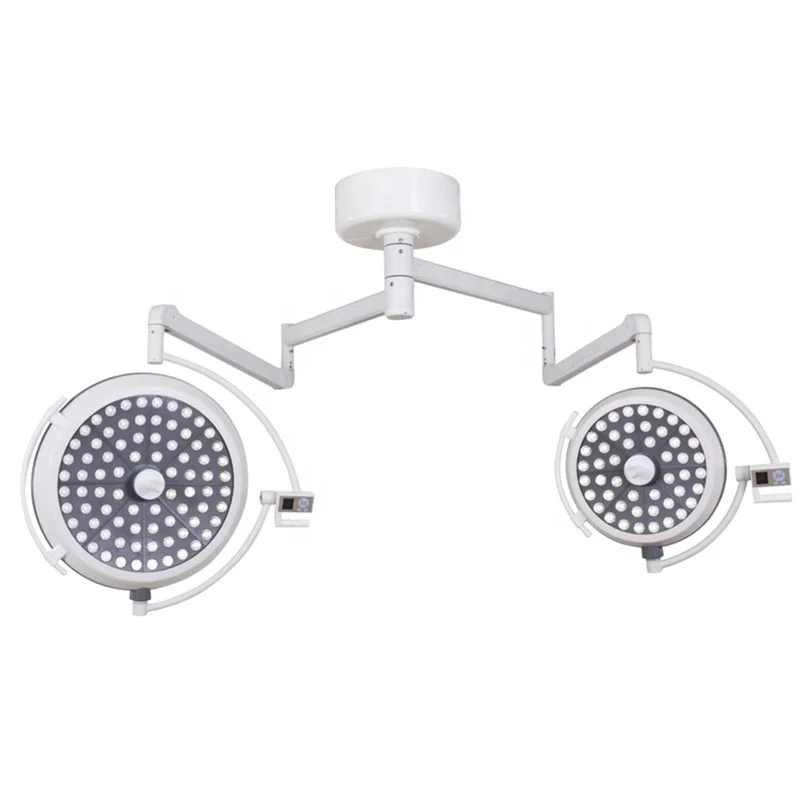 Factory Price Ceiling Hospital Double Dome Shadowless Operating Lamps LED Surgical Light with Camera System
