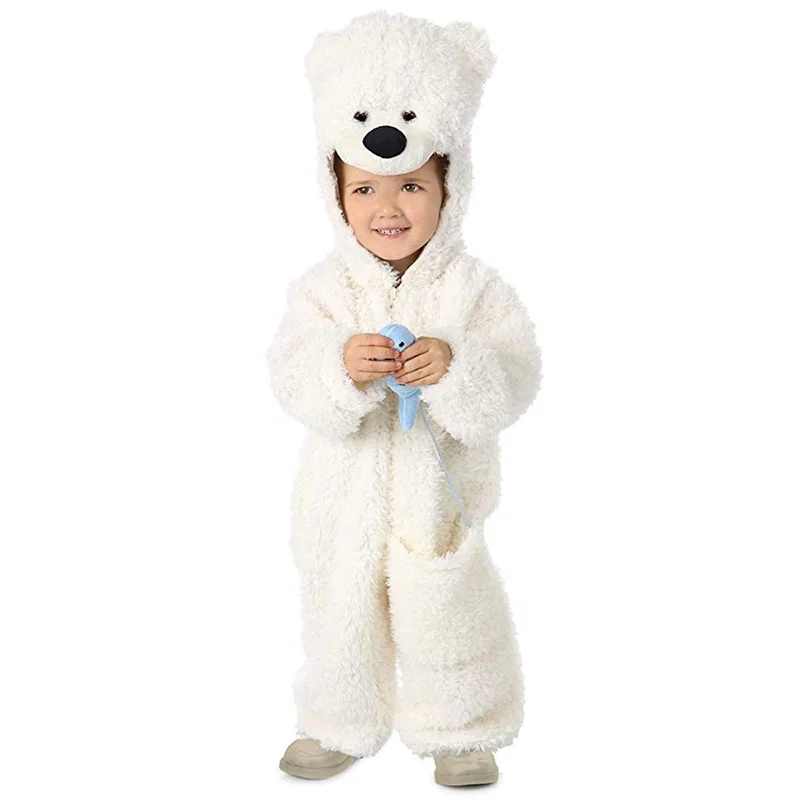 Factory hot sale realistic woman toddler man polar bear sexy animal costume