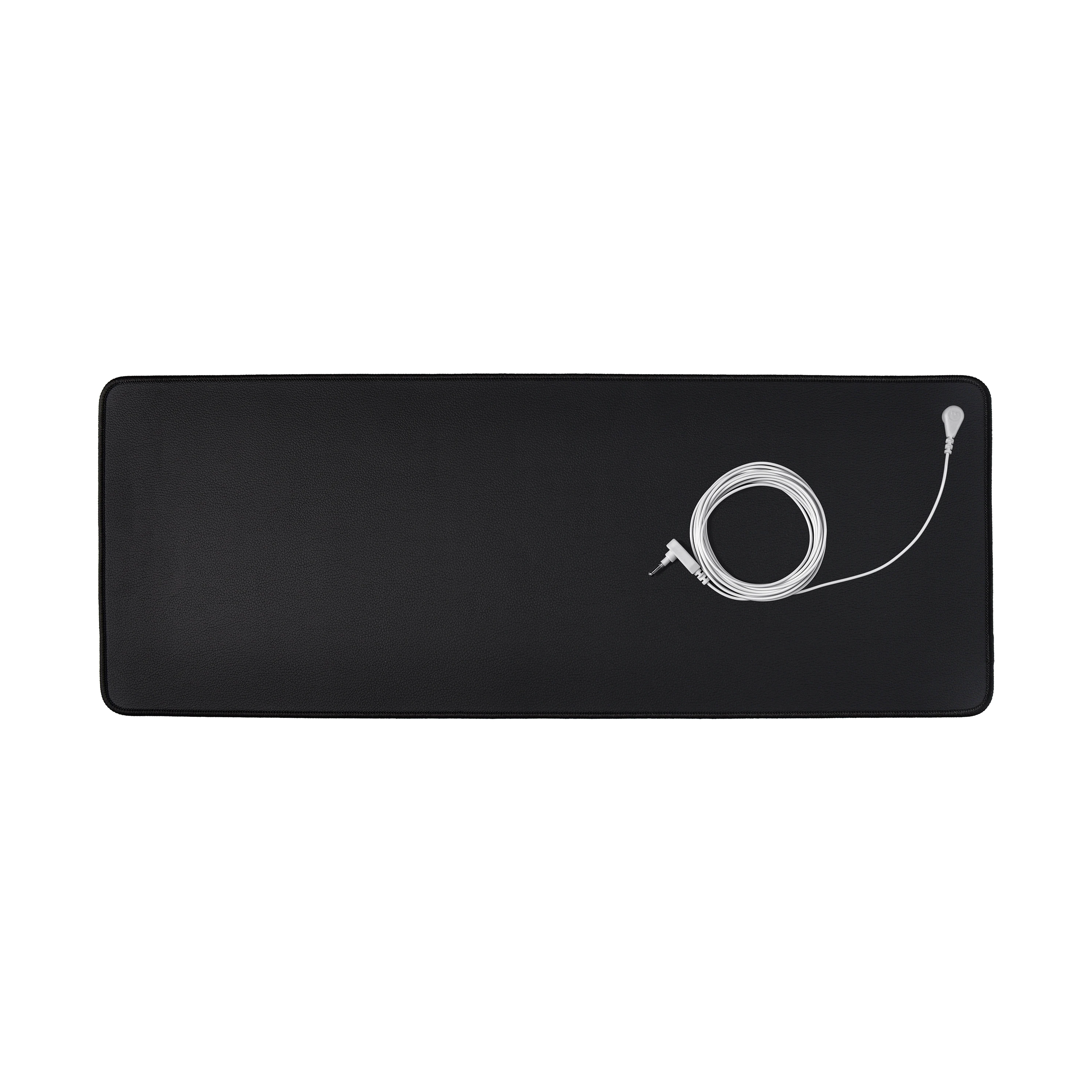 Logo Customized Conductive PU Leather+Rubber Mat with Wrist Strap and 15ft Straight Grounding Cord