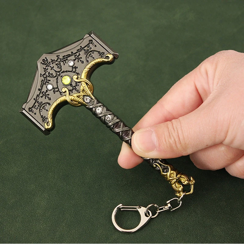 Game Accessory Kratos Blades Chaos anime sword Car God Of War Keychain graduation gift for boys Fashion gift metal axe