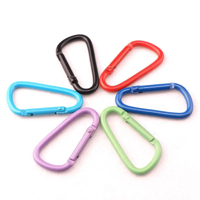2023 latest 5cm 5# 2 inch D Shaped electrophoresis Aluminum Carabiner
