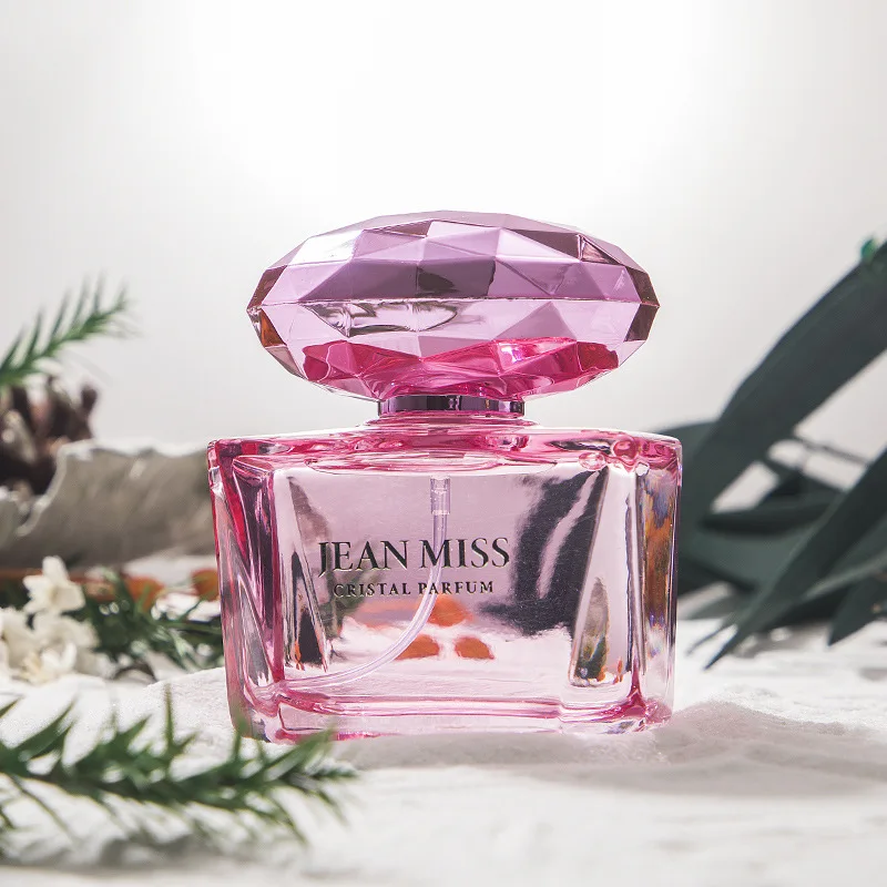 Diamond Series 50ml Pink Roses Fragrance Parfum Adjustable Crystal Perfume Selling Well in Europe And America Women Perfume