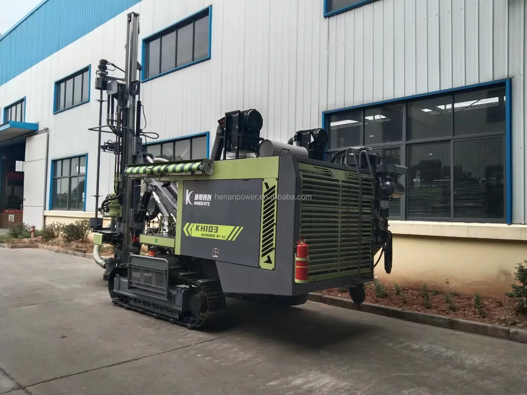 All-in-one air compressor mining drilling rig automatic machine for open air dth blasting