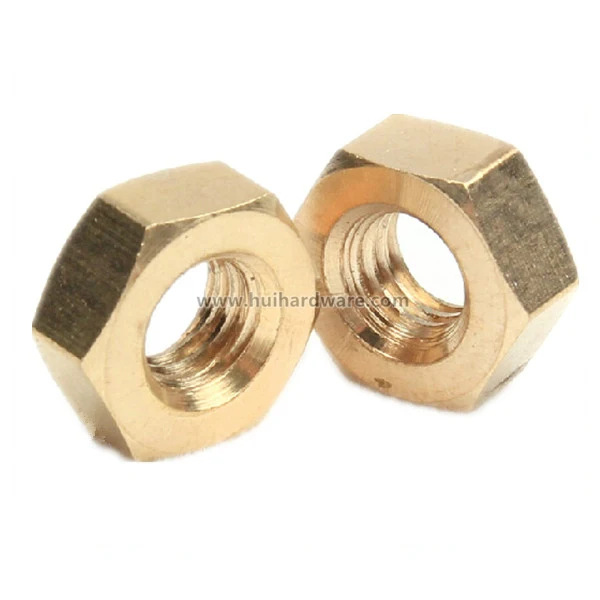 M8 M10 M12 M20 Brass Hex Nut DIN933 Copper Nut