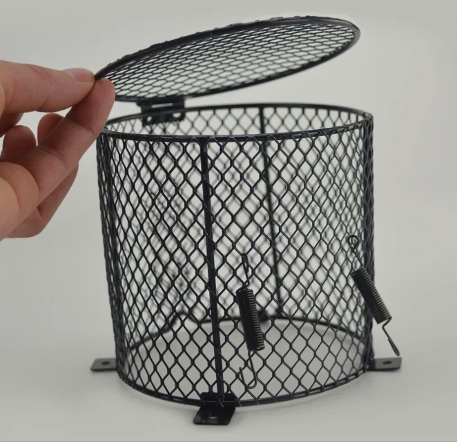 Reptile Basking Lamp Guard Mesh Cage Light Bulb Protector Enclosure Heat Safety