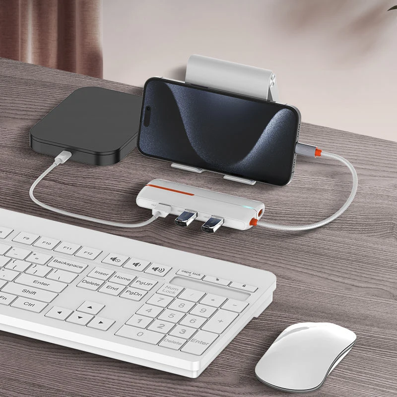 Оптовая Продажа пользовательских Mulit Функция 6 в 1 USB Type C адаптер кабель к конвертер док-станция