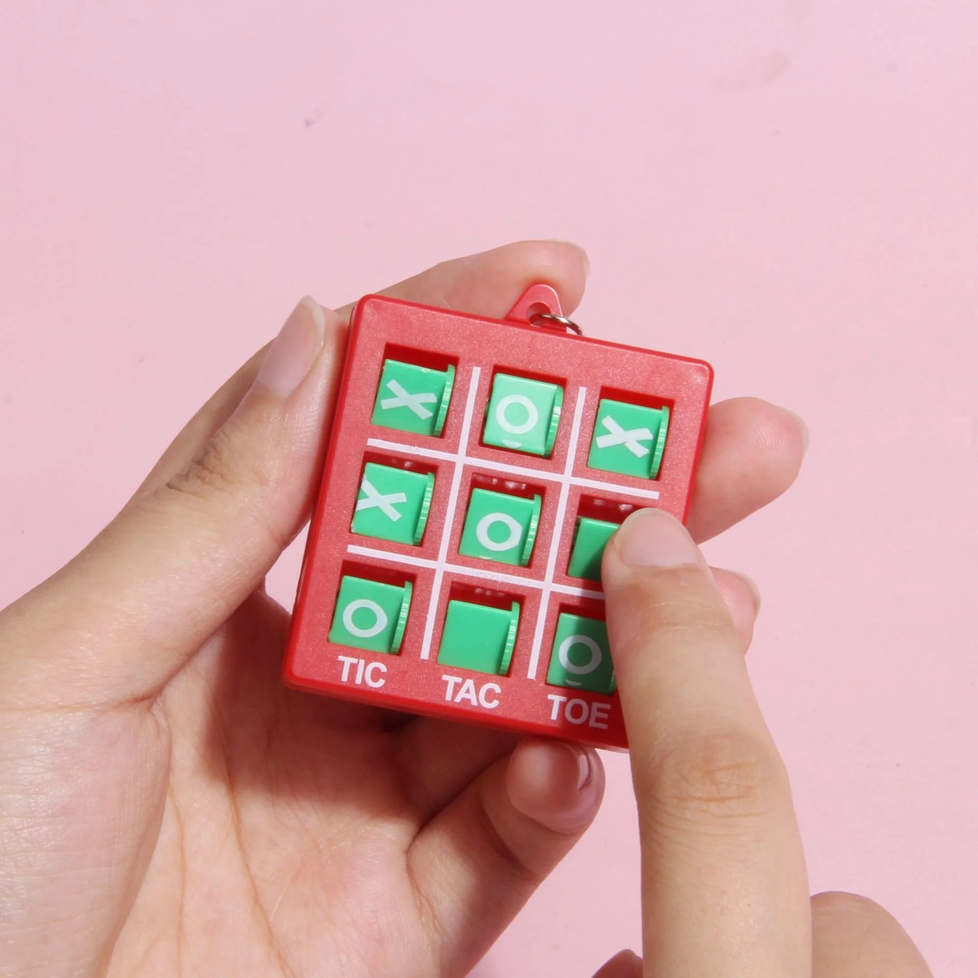Лидер продаж рекламная игрушка Tic Tac Toe с цепочкой для ключей пластиковые обучающие игрушки