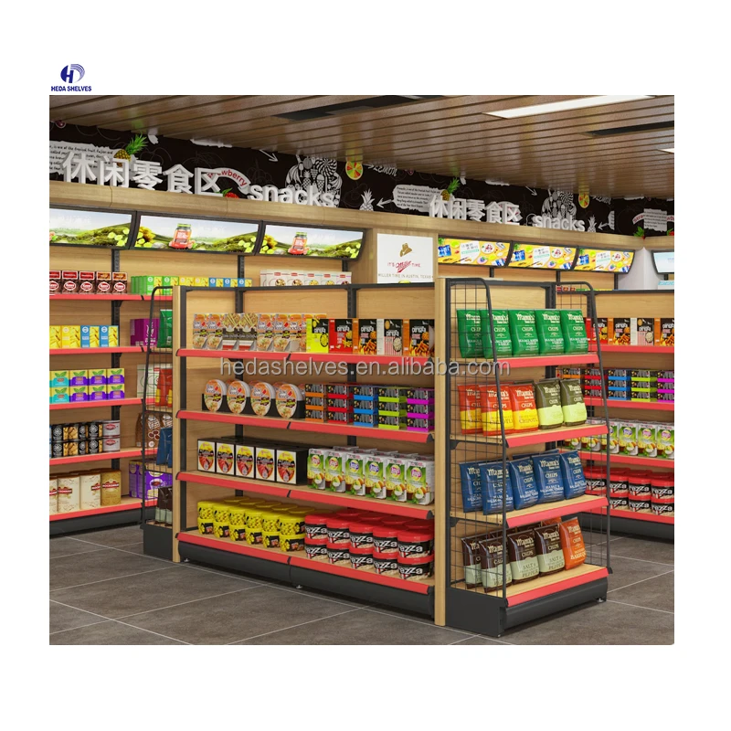 Factory Liquor Store Shelving Gondola Racking Retail Store Shelving For Shops