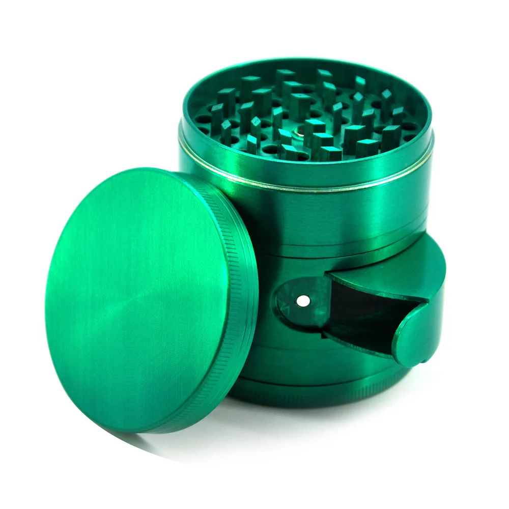Hot selling wholesale price smoking accessories products 63mm height grinder with 4 layers side window grinder spices