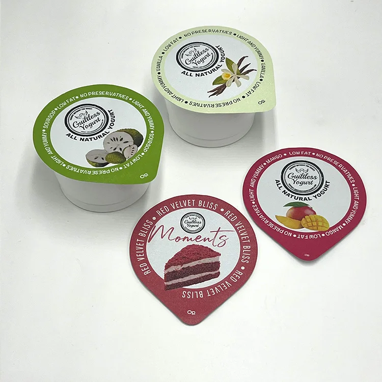 Food Use Pre Cut Aluminum Laminated Foil Lid for Ice-cream