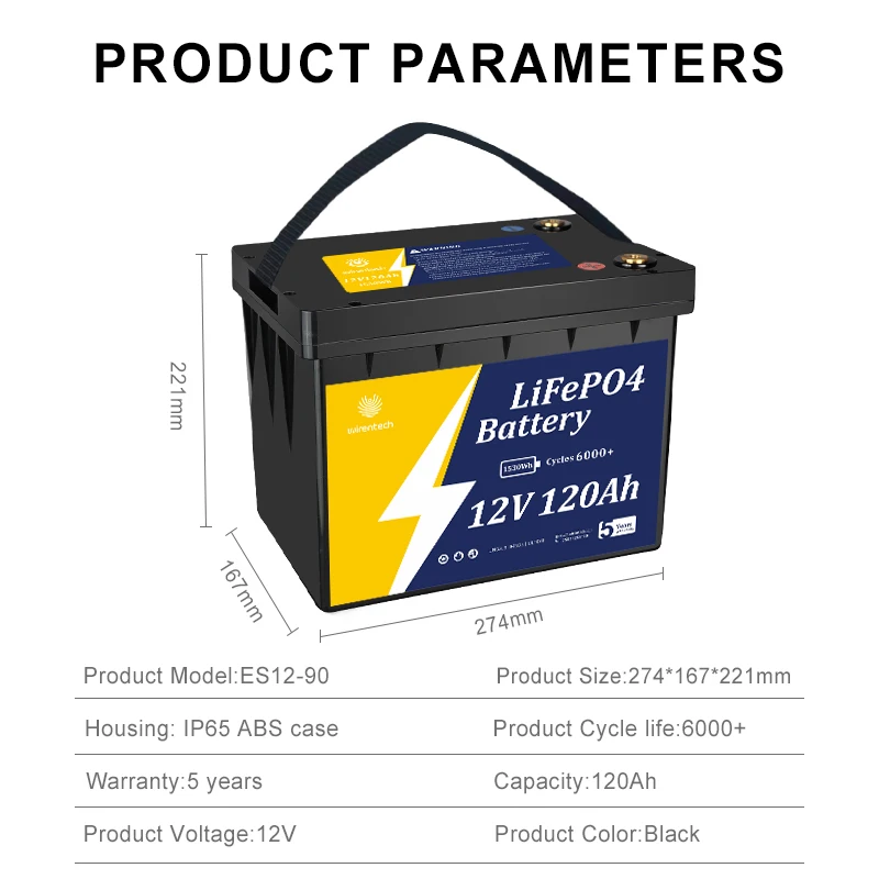 Energy Storage Gel Lifepo4 Lithium 12V 100Ah 300Ah 400Ah 24V Ion Batteries AGM Lithium Battery Marine Golf Cart Battery Lithium