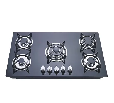 Durable Tempered glass panel with 5 burners Natural gas stove/liquefied gas stove