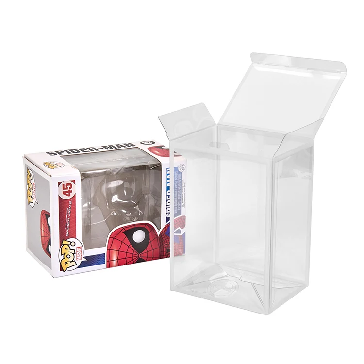 Factory Price Wholesale 0.35 0.5 0.6mm PET Plastic Funko Pop Protector Packaging Box Clear Funko Pop Protector Case