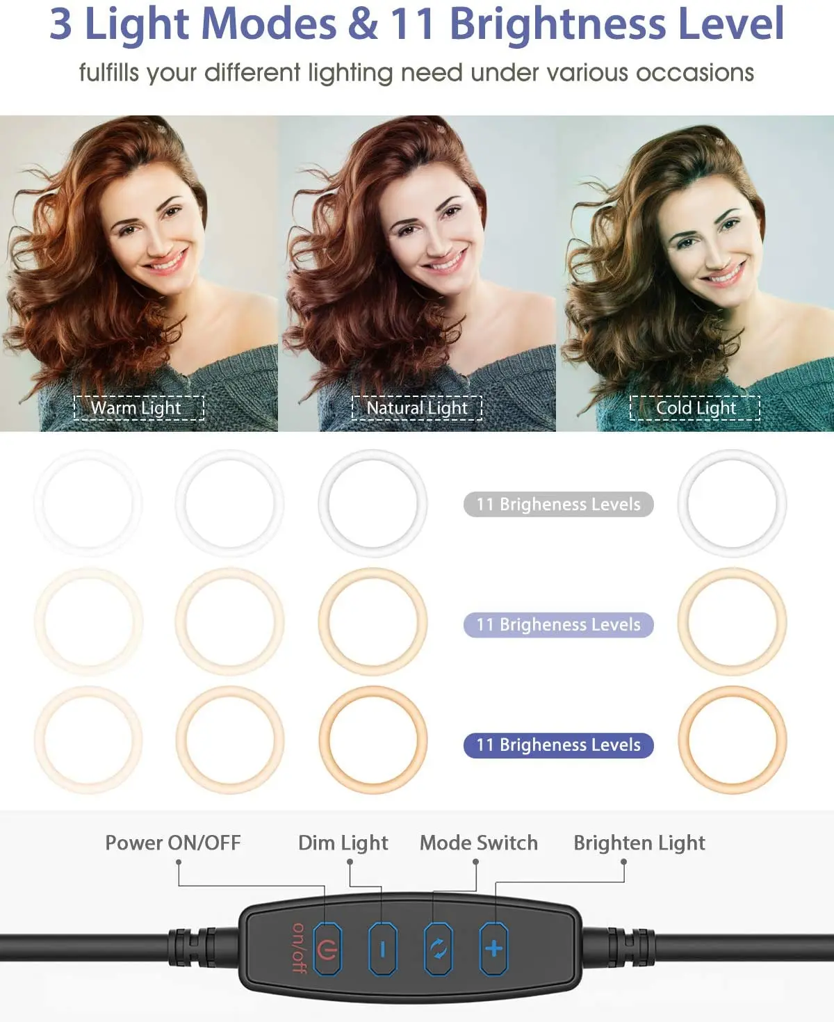 6inch 8inch 10inch 12inch 14inch Led Circle Ring Light with Tripod Stand for Youtube Video Live Stream Makeup Photography