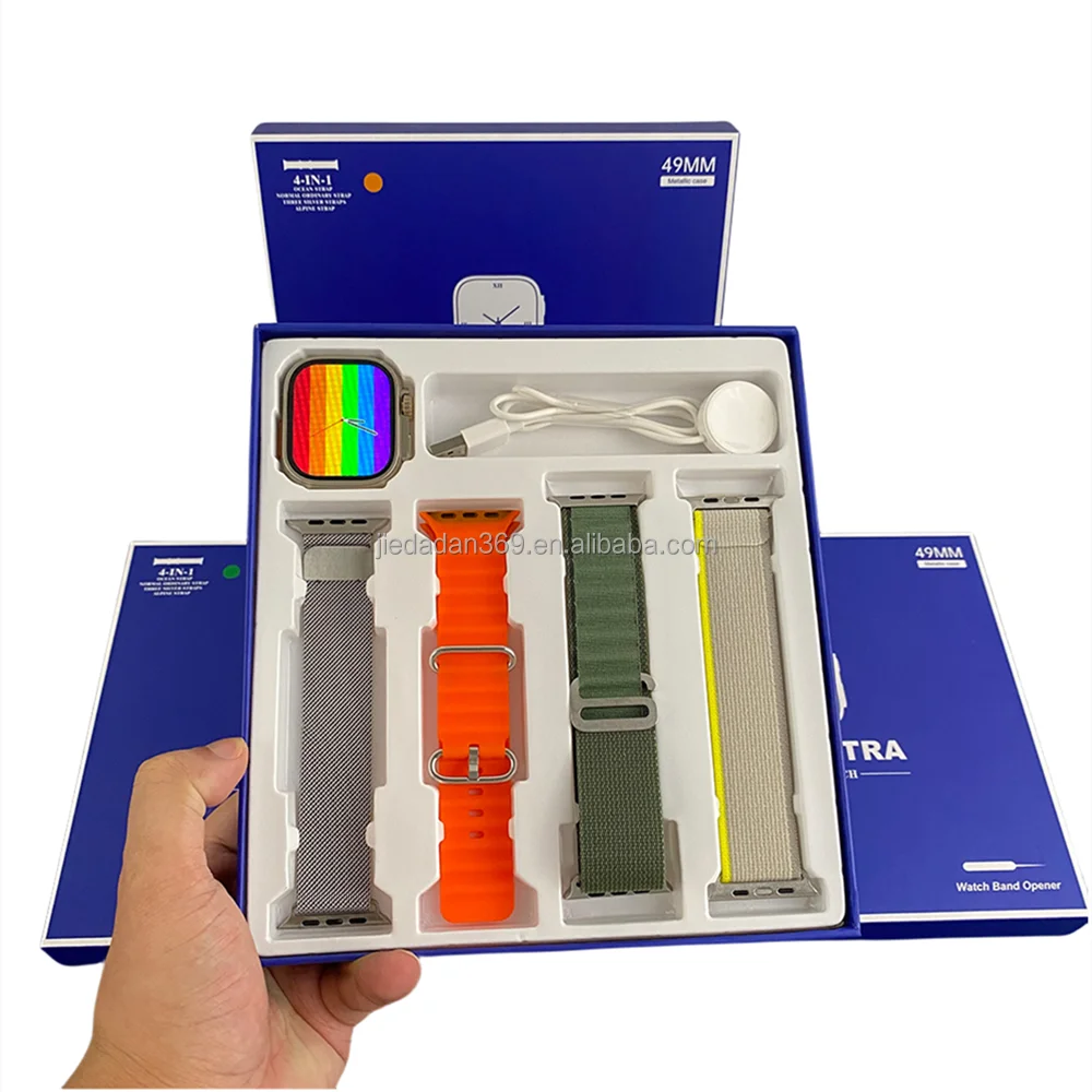 2023 Newest s200 Ultra smart watch 1.99 inch screen rotation dual buttons Hiwatch pro S8 IWO smart watch s200 Ultra