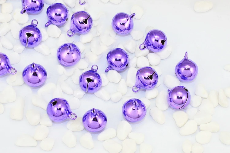 Wholesales metal colorful pet ornament small bells for collar