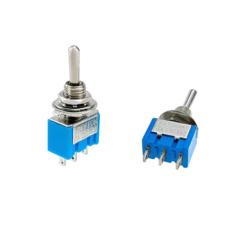 Mts-103 On Off On Copper Contact Point 6a 250v 3pin Toggle