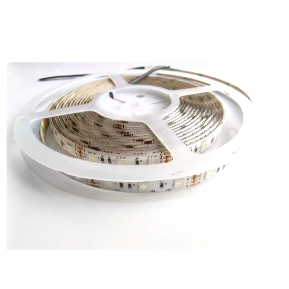 Hot selling 12V/24V SMD 5050 60 leds per meter RGB Flexible LED Strip Light with 3 years warranty