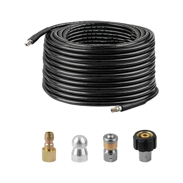 15M explosion-proof high-pressure dredging pipe water mouse suit sewer cleaning pipe for car washer