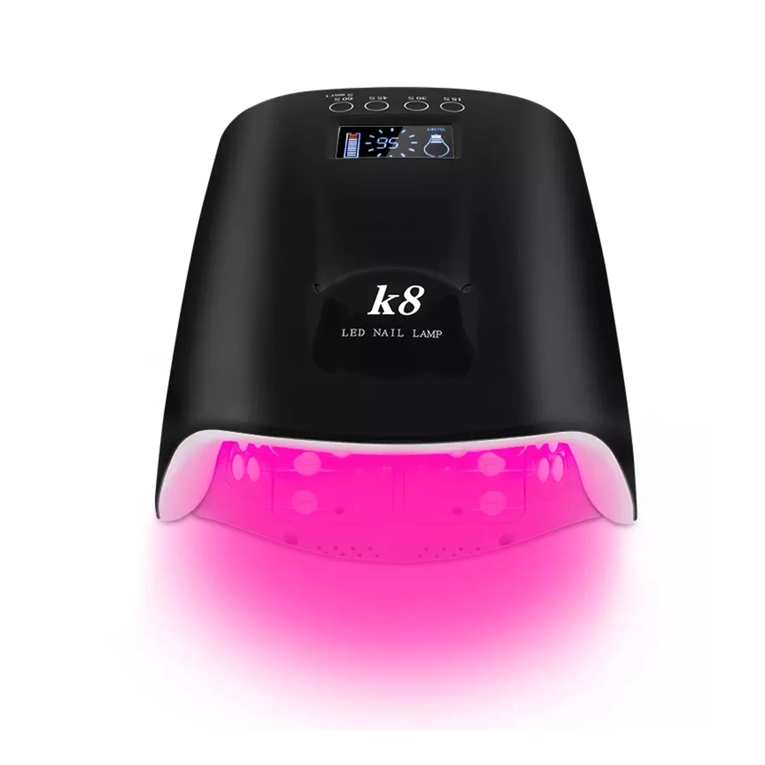 Private Label 60W Fast Curing Nail Gel Cordless Rechargeable Wireless LED UV Nail Lamp For Nail Polish Dryer
