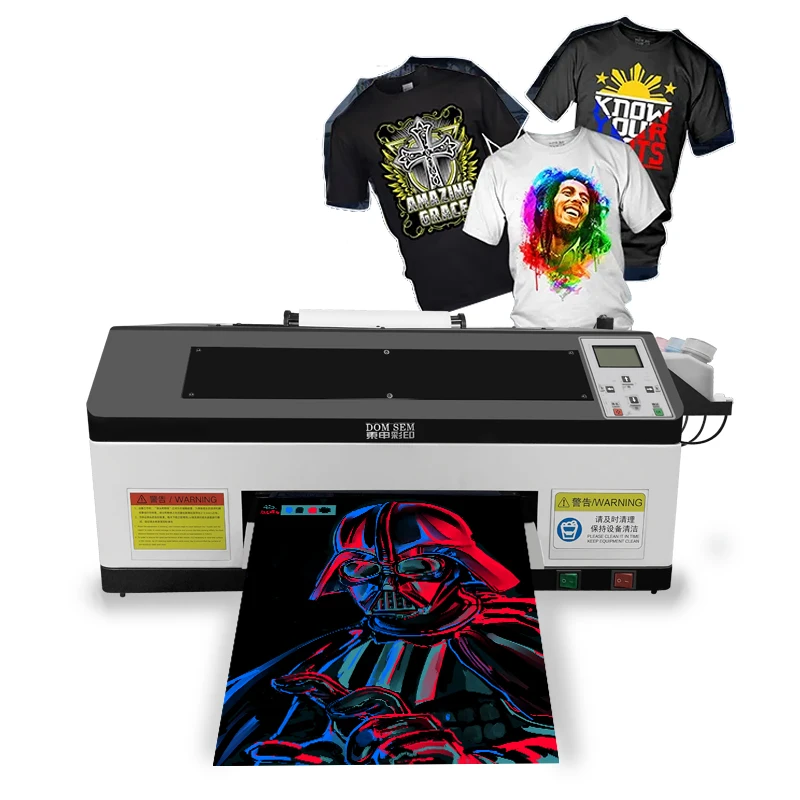 Domsem New Xp600 Print Head A3+dtf Inkjet Printers 30cm Direct To Film Heat Transfer T-shirt Printing Machine For Small Business