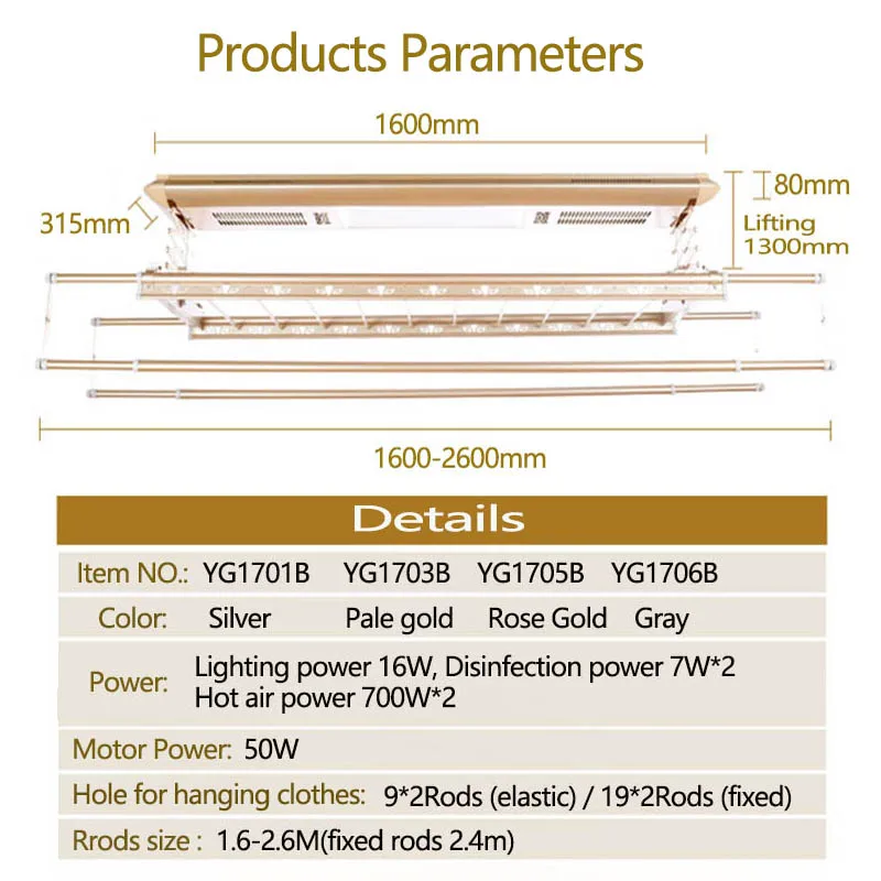 Foldable Multi Function Electric Heated Clothes Radiator Washing Drying Rack Airer