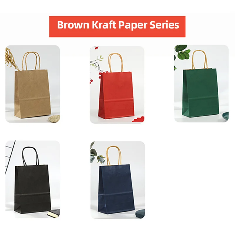 custom logo printed biodegradable luxury reusable foldable carry gift clothes blank white kraft paper shopping bag with handle