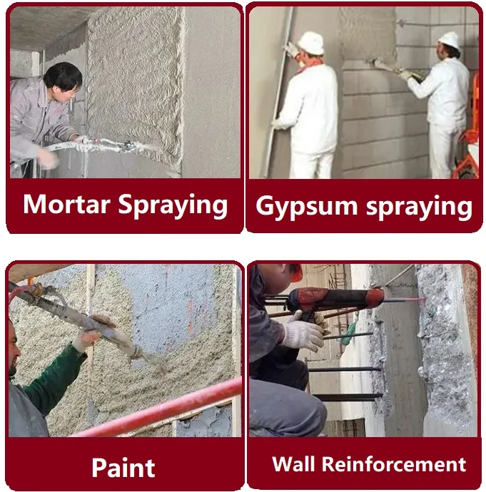 220V Cement Mortar Spray Gun Rotor Stator Concrete Pump Manufacturing Plant Cement Grouting Machine Concrete Spraying Machine