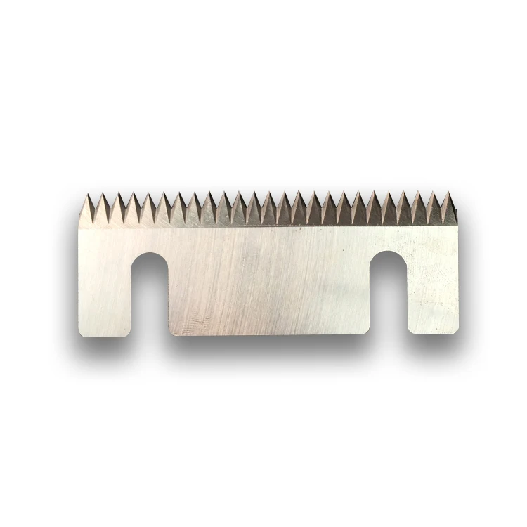 54x25x1.5mm Pillow Packing Machine Long Straight Serrated Cutting Blades For Packaging Machine