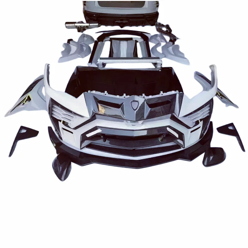 For Lamborghini URUS wide body kit M style dry carbon fiber front and rear bumper hood fender side skirt spoiler body kit