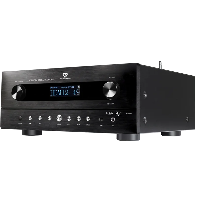 Tonewinner 5.2.2 Dolby Atmos 600W 4K HDMI ARC karaoke home cinema integrated power amplifier audio AV Receiver