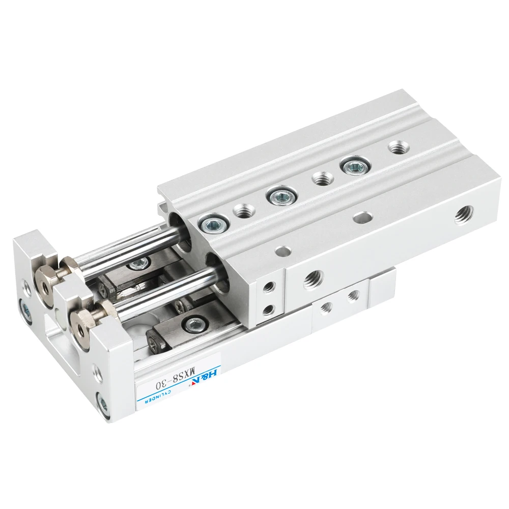 SMC type precision linear guide pneumatic slide cylinder HLS/MXS6-10/20/30*40/ 50A AT AS