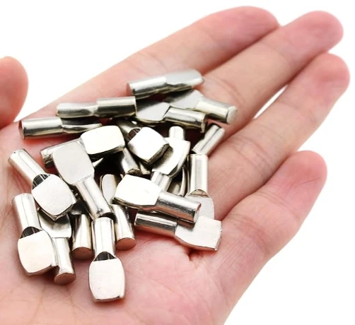 Metal Furniture Cabinet Connector Fittings Bracket Bookcase Closet Cabinet Shelf Support Pegs