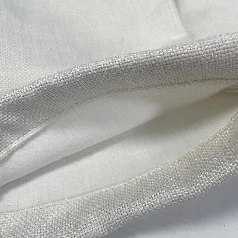 10oz Heavy Thick 280gsm Sublimation Christmas Stocking with Red Cotton Cords Gift Packing Children Promotional Party Supplies