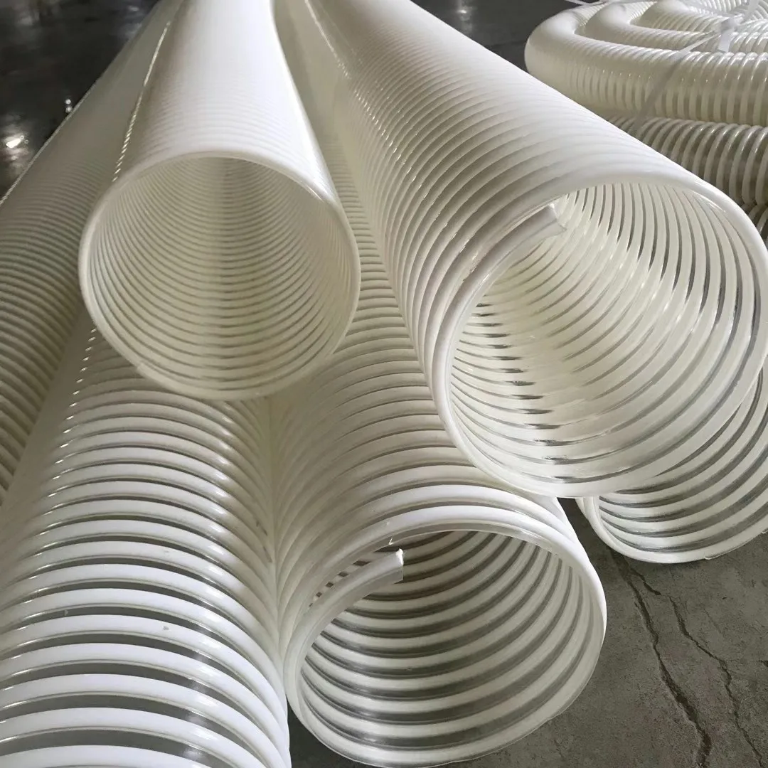 Manufacturer Air Breath Hose PU Smooth Wall Inner Plastic Spiral Suction Duct Hose