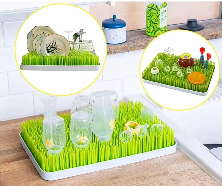 Baby Bottle Drying Rack with Drainer Countertop Bottle Holder for Baby and Toddler