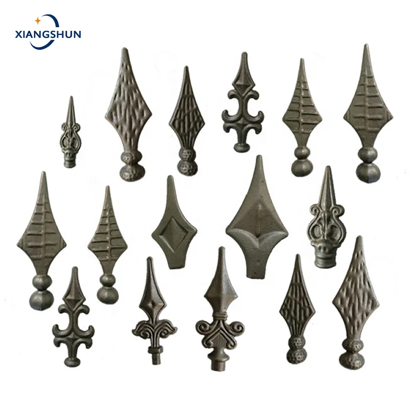 Customized Wrought Iron Spears Fence top decoration