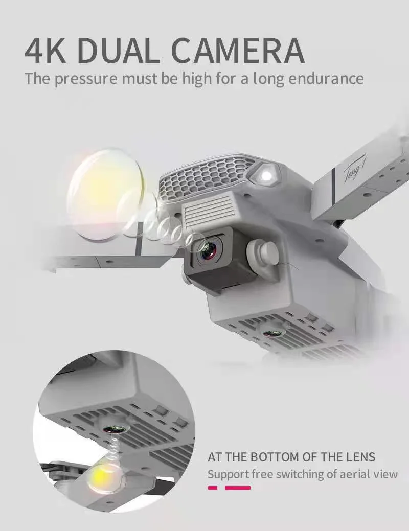 E88 Дрон 4K HD Двойная камера изображение обратное расстояние большой Дрон Полезная нагрузка DJ mini 2